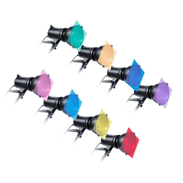 Färgglada LED-filterkit - 8 färgark