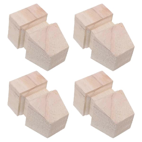 Runde træsofaben 4 stk. til udskiftning af sofaben DIY-projekt