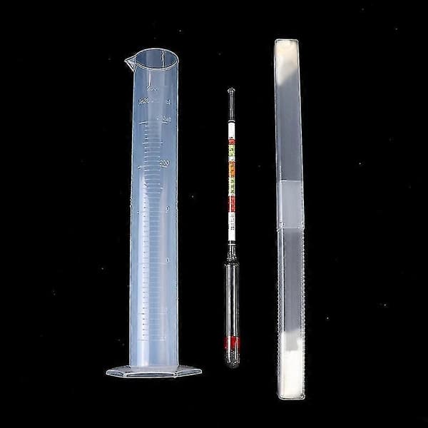 3 stk/sæt Triple Scale Hydrometer og Testglas til brygning af øl og vin derhjemme