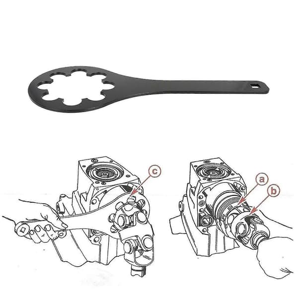Udskiftningsmøtriknøgle til MerCruiser Alpha One & Bravo 91-36235 sort black