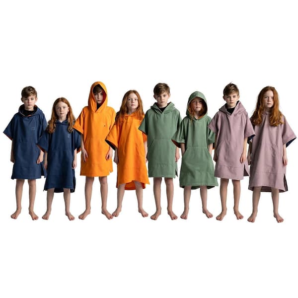 Børne hurtigtørrende mikrofiberponcho 9 - 12 år Admiral Blue 9 - 12 Yrs