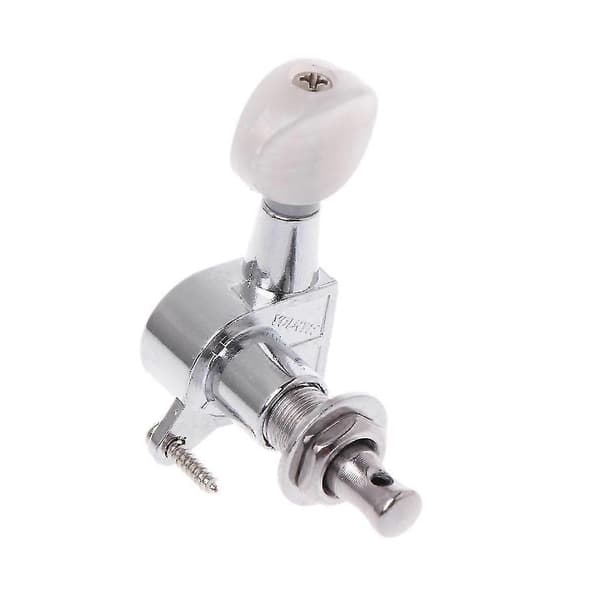 2014 Hot Chrome Guitar Inline String Tuning Pegs Tuners Machine For Head 6r Rig