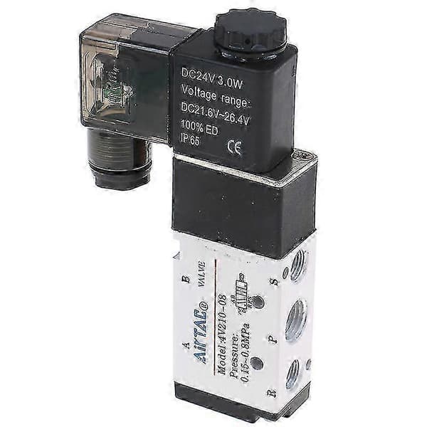 4V210-08 DC24V Magnetventil 5-vejs 2-position 1/4\" Luftventil