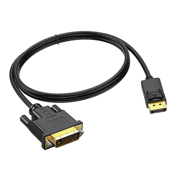 DP til DVI-konverteradapterkabel til stationære computere Projektorforbindelseskabel