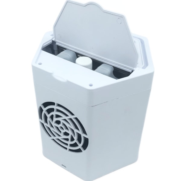 Multifunktionell USB Luftkylare Liten Mini Portabel Skrivbordsfläkt Befuktningsspray Luftkonditioneringsfläkt