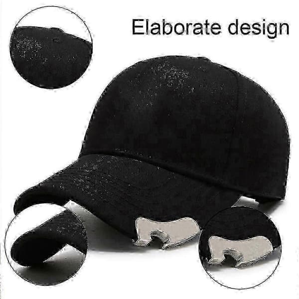 Sort Flaskeåbner Baseball Kasket