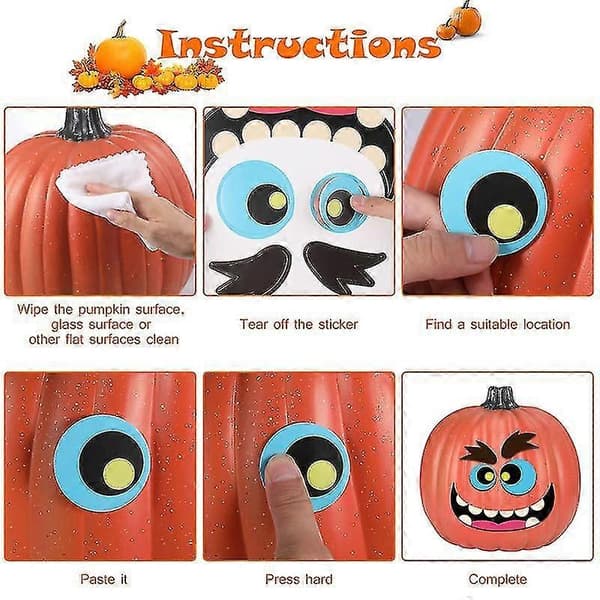 24 ark Jack-o-lantern dekorationssæt