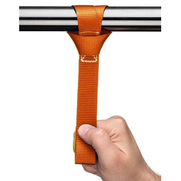 Monikäyttöiset matkatavaravyöt, rengaskoukkuvyöt 6 kpl (musta 2,5 cm * 30,5 cm)
