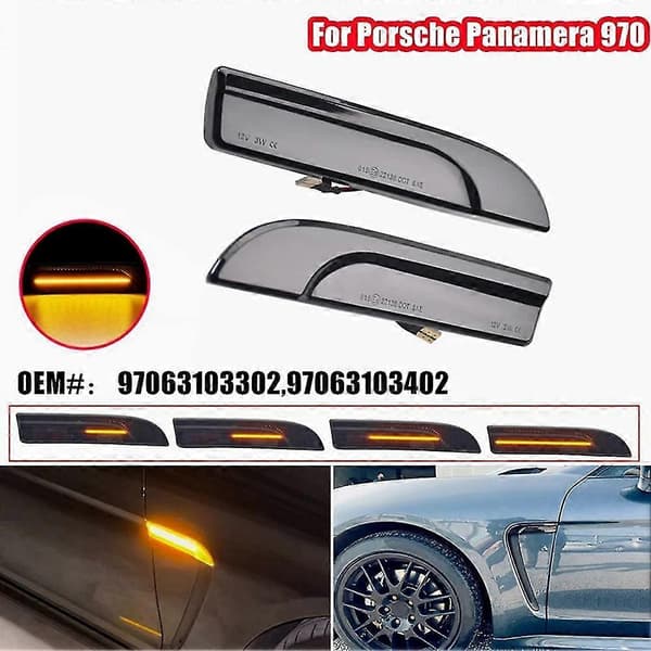 LED sidemarkeringslys Flowlampe til 970 Chassis G1 Dynamiske blinklys 97063103302 97063103402