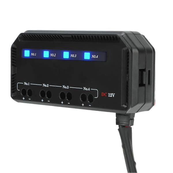 sikringsrelæboks 12v 20a 4-vejs med LED-indikator til RV EV