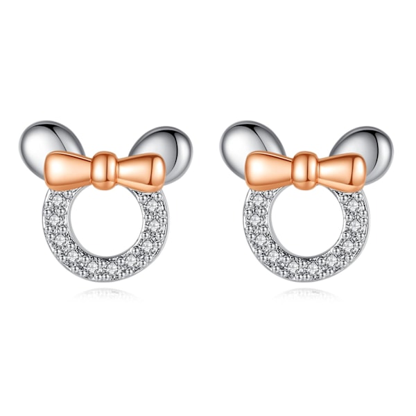Øreringe+halskæde Mouse sæt Sølv Silver Necklace+Earrings