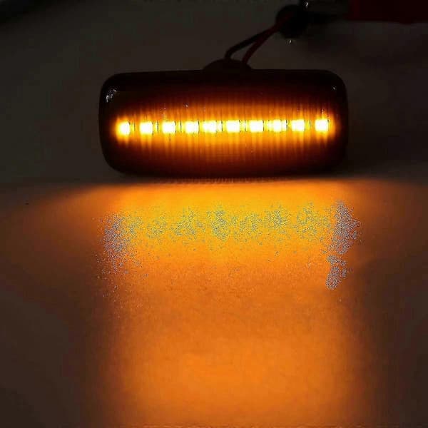 Dodge Caliber Nitro LED sidemarkeringslys til Chrysler 200 300c Sebring Lancia sort black