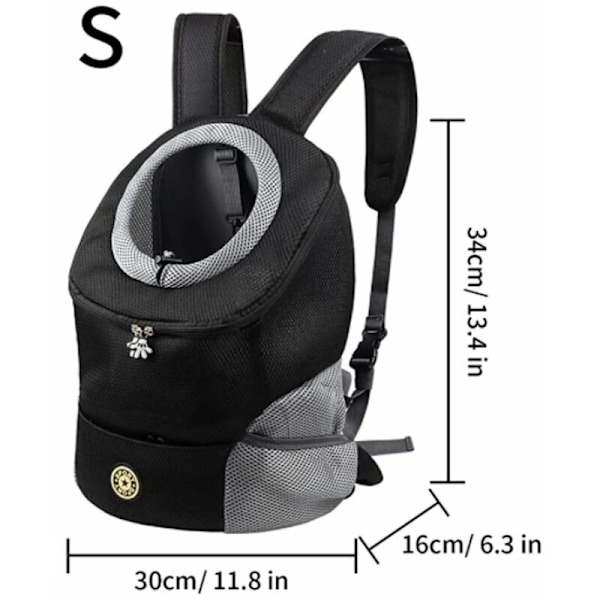 Katteartikler Katte Rygsæk Sort Lille: H34*B30cm