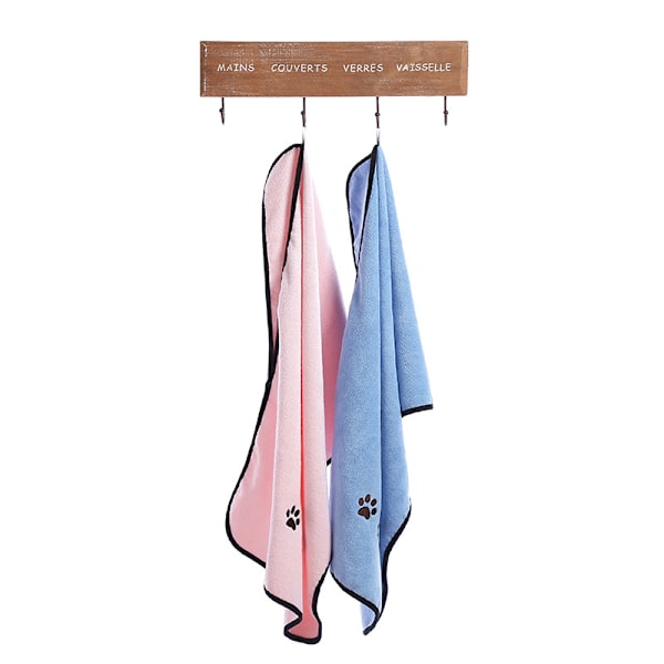 Kæledyrsrengøringsværktøj Blødt Absorberende Mikrofiber Håndklæde Lyseblå 50*90cm