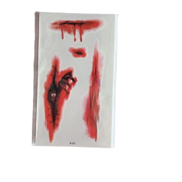 Halloween Arpi Tatuoinnit Miehille ja Naisille Juhliin Hauskoja Pelottavia Arpia Arpi Tatuointeja (Arvet-10kpl),