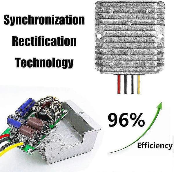 24V til 12V 30A Step Down Konverter Regulator til Strømforsyning & LED-lys