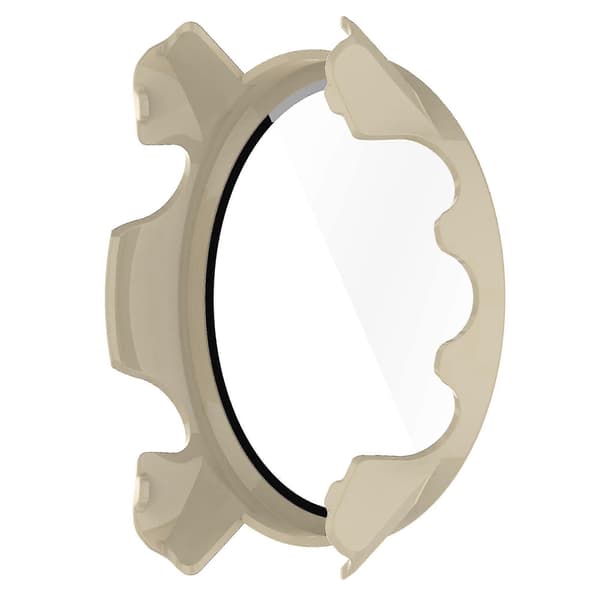 Skyddsfodral för Garmin Forerunner 955 med härdat glas elfenbensvit Ivory White