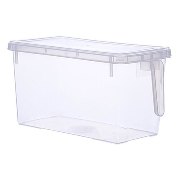 4L liten 28*15*15cm plast kylskåpsförvaringslåda lådtyp transparent rektangulär färskhållningslåda hushålls ägg matförvaring,