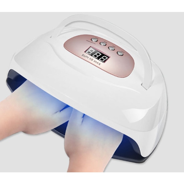 Bærbar neglelampe bærbar manicure fototerapi maskine 150W høj effekt hurtigtørrende manicure maskine