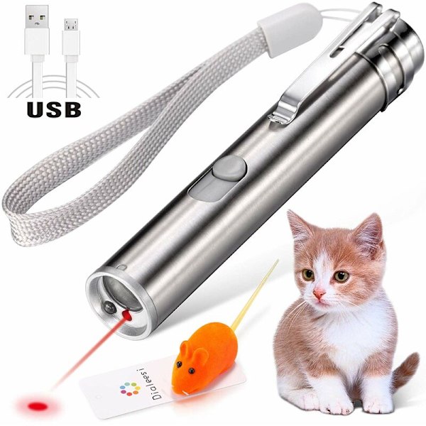 3-i-1 Rolig Katt Laserpekare