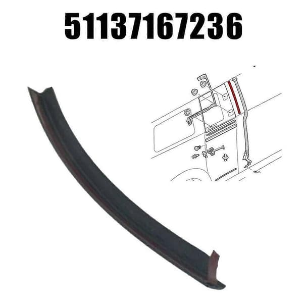 För Mini R55 2008-2014 Bil Bakdörr B-stolpskydd Förbättrad Prestanda 51137167236