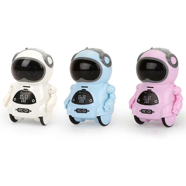Smart Pocket Mini RC Robot Talande Dansande Berättelse Interaktiv Barnleksak Julklapp White