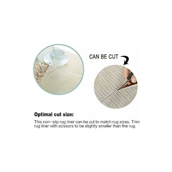 PVC Halkskydds Mesh Tyg Off-white PVC Skum Halkskydds Mesh Pad 1m*1.6m
