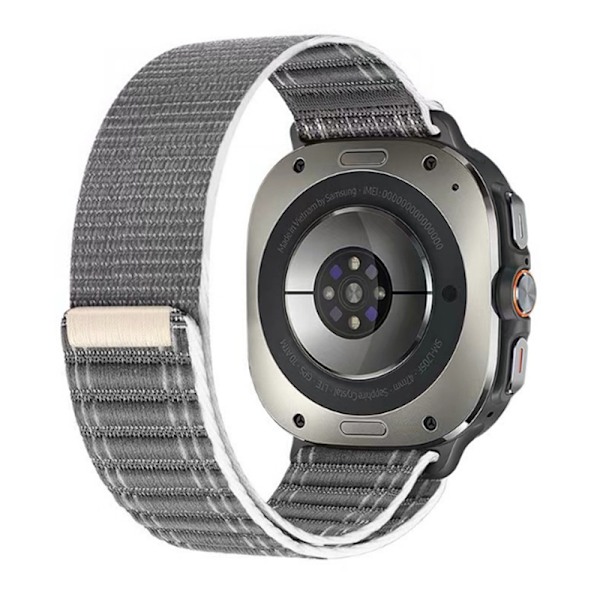 Snyggt Nylon Armband för Samsung Galaxy Watch Ultra - 22mm Grå Grå