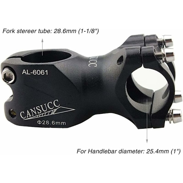 CANSUCC 31.8*60MM Maastopyörän Ohjaustangon Korotus Maantiepyörän Ohjainkannatin Putki Alumiiniseos Yksittäinen Ohjaustangon Korotus