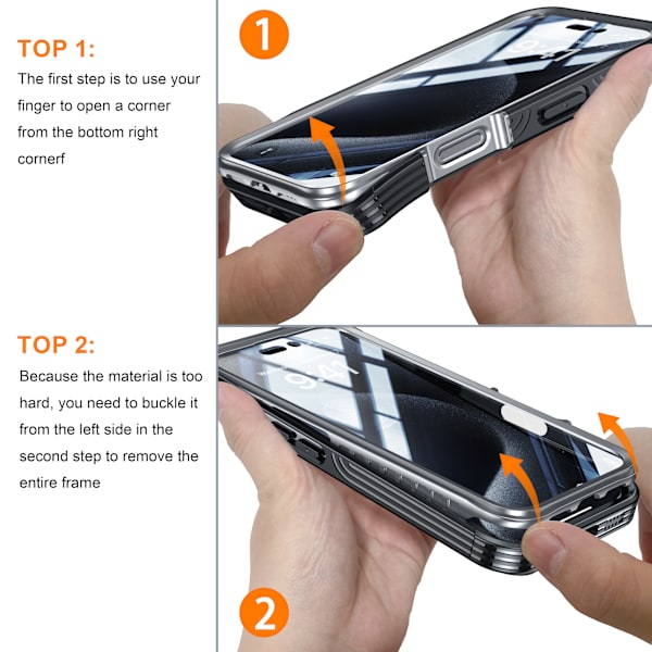 Beskyttelsesetui til iPhone 16-serien iPhone 16 Pro Max
