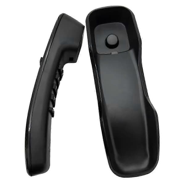 Robust vægmonteret fastnettelefon til hjemmekommunikation, sort Black