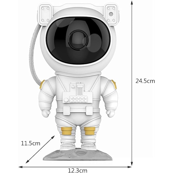 Astronaut Galaxy Stjerneprojektor Stjerneprojektionslampe Havbølge Natlys til Børn Kreativ Gave Soveværelsesdekoration Hovedbelysning,