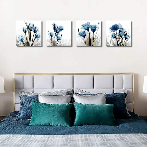 Farve Zebra Lærredsmaleri 40*50CM