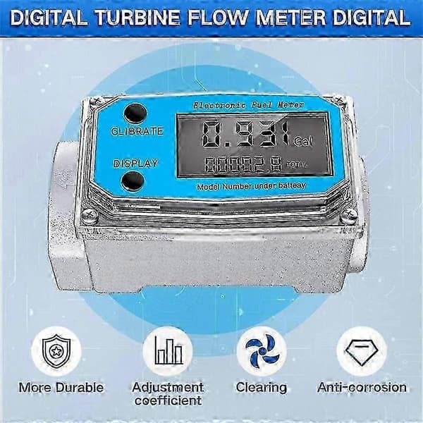 Digital turbinsensor vandstrømsmåler med LCD-display
