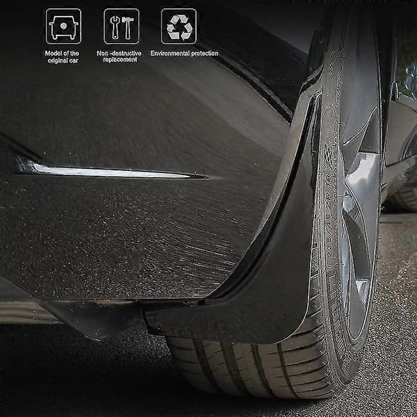 4 STK Stænklap Stænkskærm til Tesla Model 3 Ingen Boring Bil For- og Baghjulsskærm