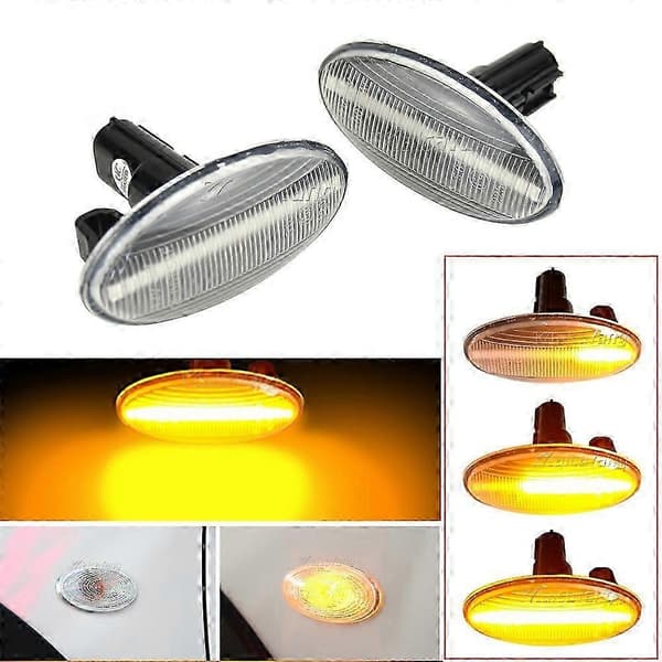 Dynamisk LED blinklys sekventiel blinkende sidemarkeringslys til Subaru Forester Impreza 2008-2019 Dynamisk krystal Dynamic Crystal