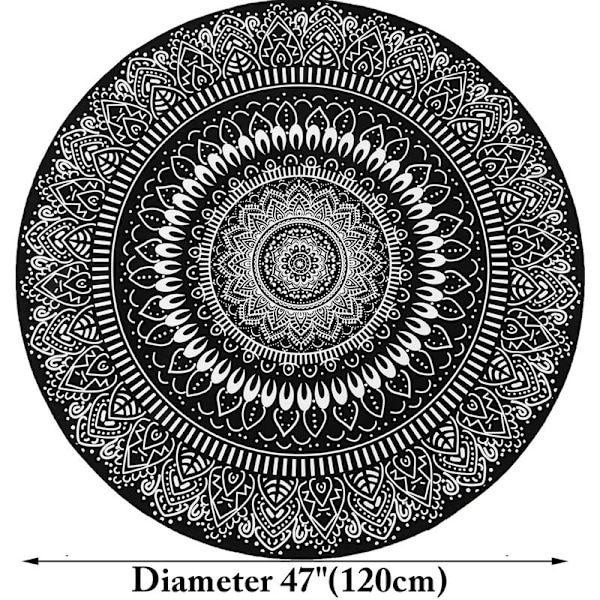 120 cm pyöreä lattiamatto