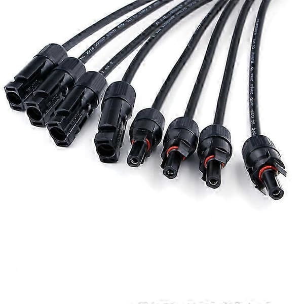 Solarkabel 4 til 1 stikadapter til solcellepaneler