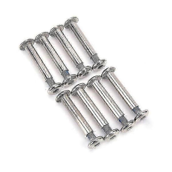8x/set Inline Roller Axlar Blad Skruvar Skate Hjulbultar För Skate Skor One Size