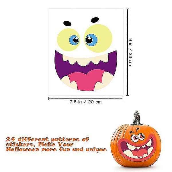24 ark Jack-o-lantern dekorationssæt