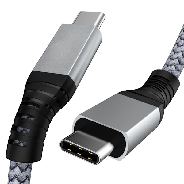 USB C-kabel, 240 W USB 3.2-kabel USB-C hane-kabel 20 Gbps, nylon typ C laddningskabel, kompatibel med MacBook Pro 16" Flerfärgad Flerfärgad 2 m