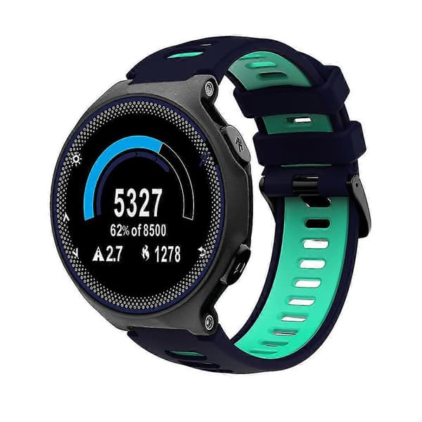 Til Forerunner 735xt 230 235 Loop Silikone Rem-armbånd Svedafvisende Håndledsrem Blue teal
