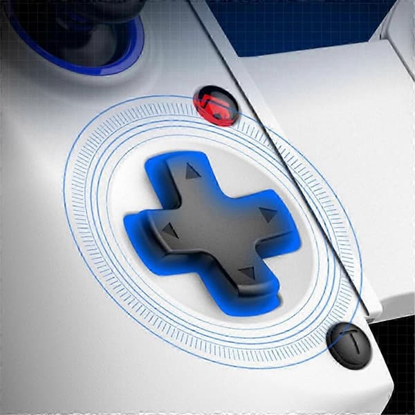 D11 Teleskopisk Spilcontroller RGB Telefon Gamepad med Turbo/6-akset Gyro/Vibration til Android IOS PS