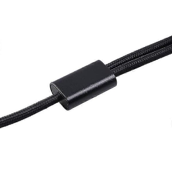 XLR han til dobbelt RCA-kabel A1 3-benet lydkabel til stereo-forstærker sort Black