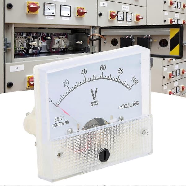 85C1 DC 0-100V Panelmonteret voltmeter til spændingsmåling og -overvågning