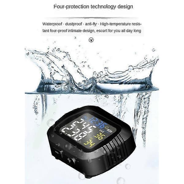 Vattentät trådlös motorcykel TPMS extern sensor däcktrycksmonitor LCD