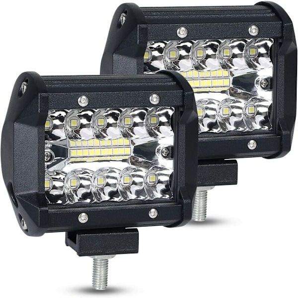 4 tommer 60W LED Arbejdslampe, Flood Spot Combo Tågelygte Kørelys 4 tommer LED Forlygte Langtrækkende Lys til Off-Road Køretøj Fører Båd Kabine