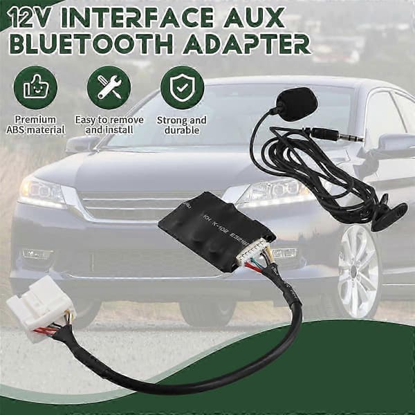 12V Interface AUX Bluetooth-adapter til Honda Accord 2003-2011 Odyssey 2005-2010 Fit 2006-2011 Bil A