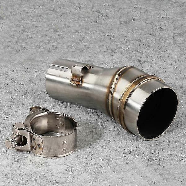 Motorcykel Escape Connector 51mm GP Udstødning Modificeret Rustfrit Stål Adapter Motorcykel Forbindelsesrør