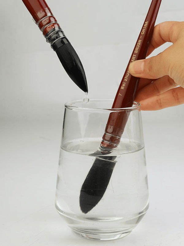 Akvarelpen (rød tyk mand-3#)